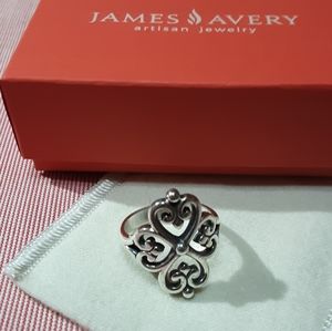 James Avery Adorned Hearts Ring